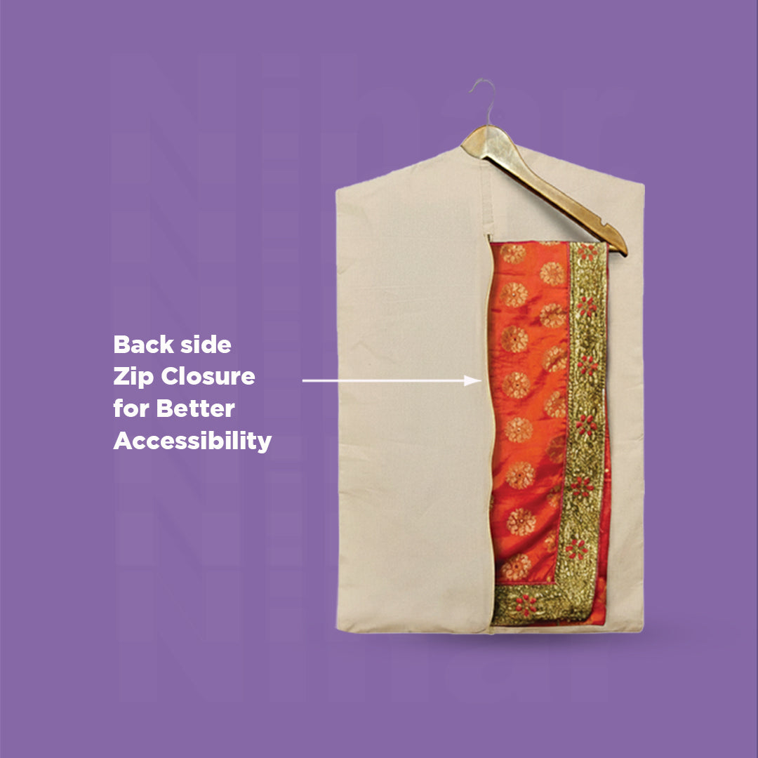 Hanging Saree Cover Combo | Set of 6 | 3 large 28x18 inch | 3 extra-large 30x18 inch