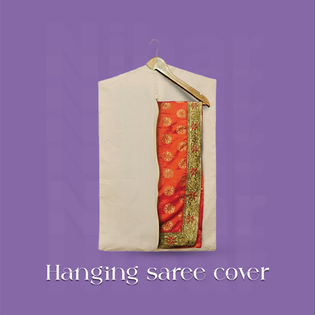 Hanging Saree Cover Combo | Set of 6 | 3 large 28x18 inch | 3 extra-large 30x18 inch